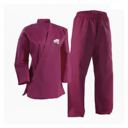 red cotton martial arts uniform